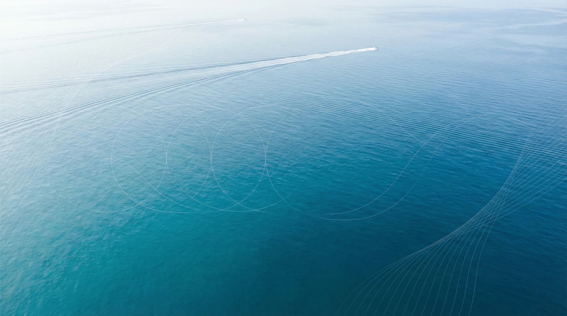 Clean ocean with sustainable shipping