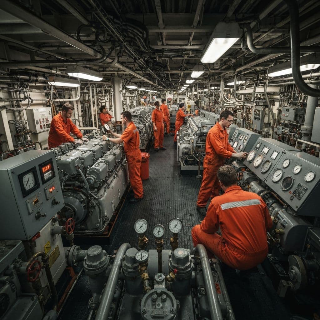 Ship engine room